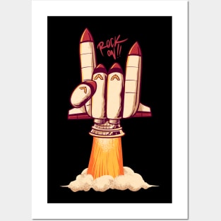 rocket rocks Posters and Art